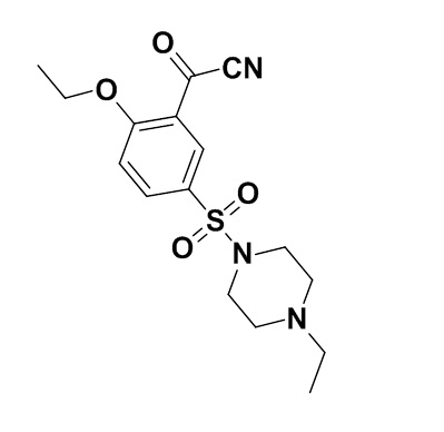 2-Ethoxy-5-((4-ethylpiperazin-1-yl)sulfonyl)benzoyl cyanide